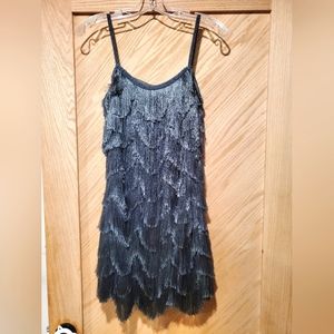 Adorable flapper style green/grey dress size xs - I'm a 2/4 and fits perfectly